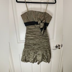 BCBGMaxAzria ruffled dress with straps size XS